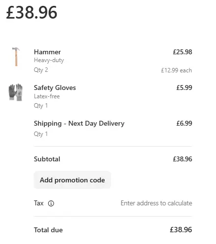 Stripe checkout